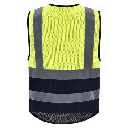 Hi-Vis Reflective Vest with Zip Pocket - Custom Logo