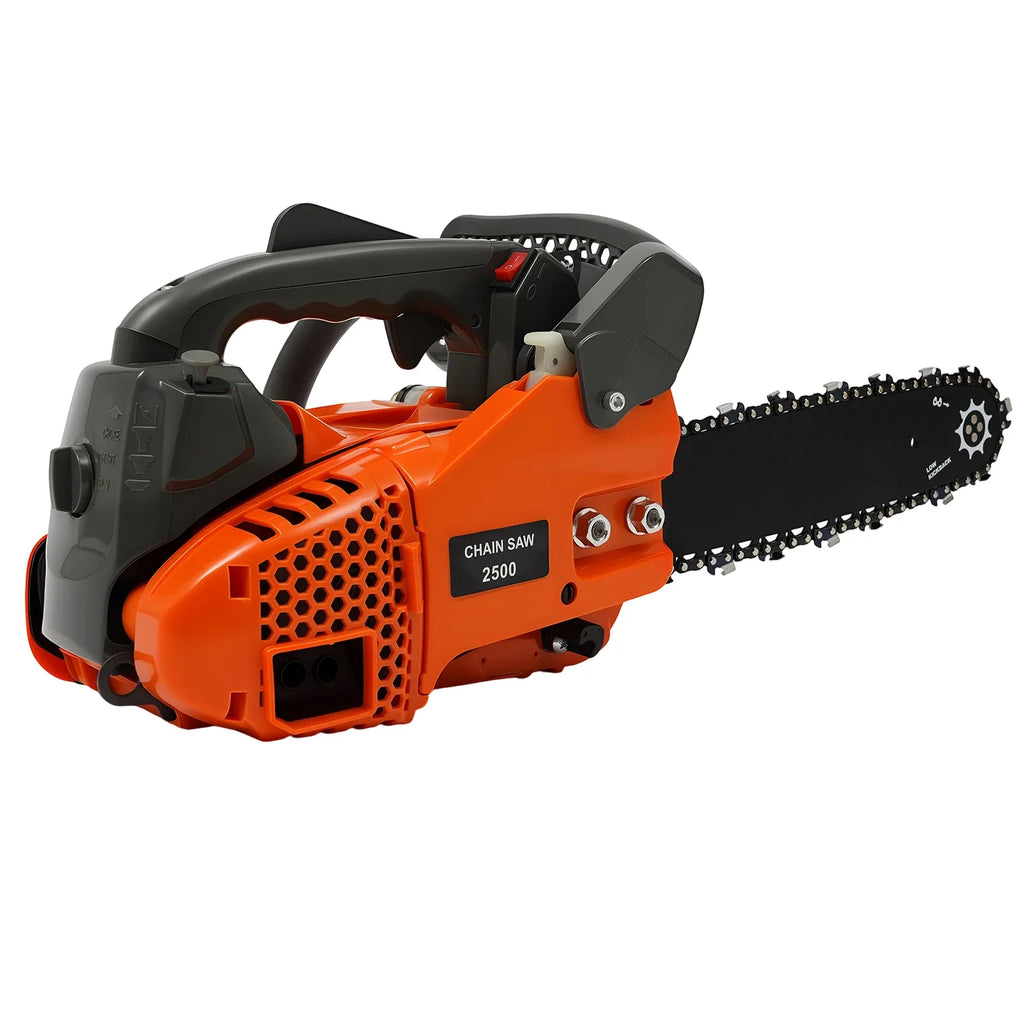 Top Handle Chainsaw Gasoline Chainsaw 2-Stroke Engine Chainsaw 12 Inch Gasoline Chainsaw 25.4Cc