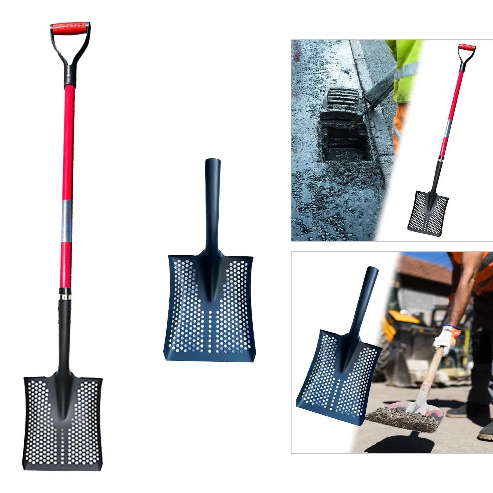 Sifting Shovel Head Lightweight Heavy Duty Easy to Use Portable Screen Sieve for Backyard Sewer Drainage Rocks Outdoor Home