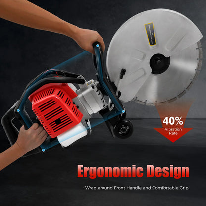 1400W Concrete Cutter Wall Chaser with 13" Blade