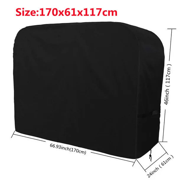 420D Oxford Cloth BBQ Cover Outdoor Dust Waterproof Rain Heavy-Duty Grill Cover Anti UV Duty Weber Heavy Protective Grill Cover
