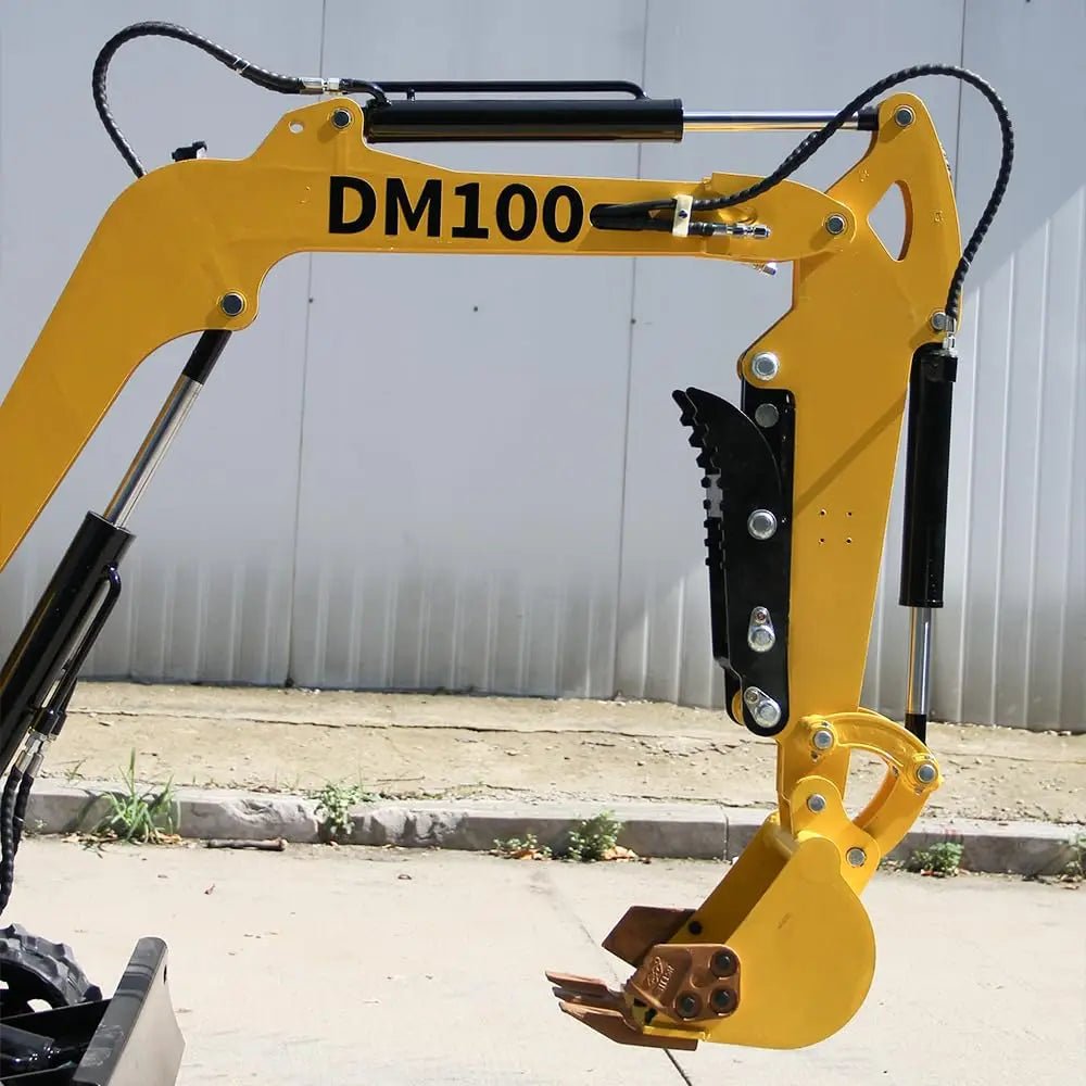 13.5hp 1 Ton Mini Excavator Trench Digger with Ceiling,Mechanical Thumb clamp, USA Stock CE/EPA/EURO5 compliance certificates