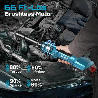 3/8" 21V Electric Ratchet Wrench 80Nm - Car Repair