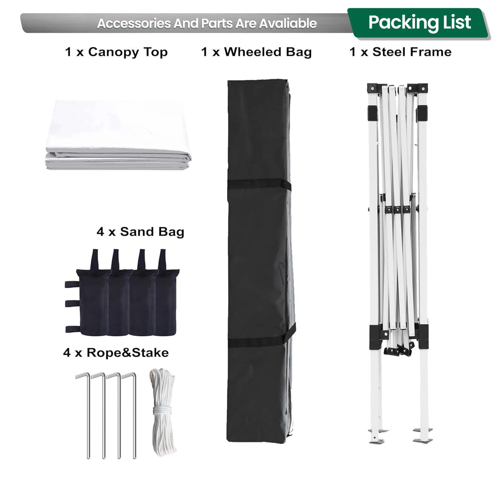 10x10 Outdoor Shade, Easy Set Up Tent, Portable Instant Beach Canopy Tents, Sun Shelter for Events, Parties