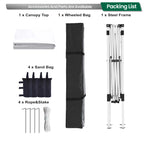 10x10 Outdoor Shade, Easy Set Up Tent, Portable Instant Beach Canopy Tents, Sun Shelter for Events, Parties