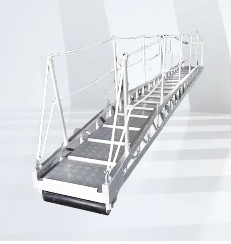 Marine aluminum ladder gangway ladder, aluminum alloy springboard, truss bridge terminal ladder, boarding ladder, shore ladder