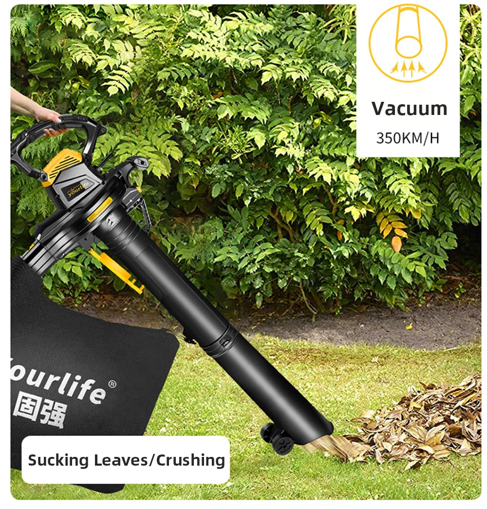3800W High Power Yard Blower Leaf Sweeper Leaf Crusher Blower Outdoor Blower 230-240V Dusting Vacuum Machine