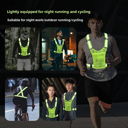 Reflective Strap Vest - Night Running & Cycling Belt