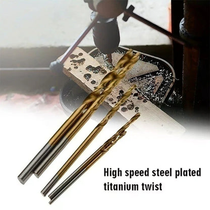 Titanium Coated HSS Drill Bit Set (50/100 Pcs)
