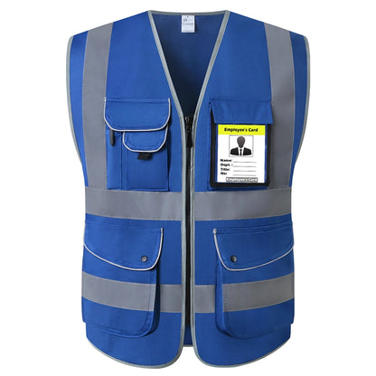 Pink Hi-Vis Work Vest for Women with Pockets & Zip