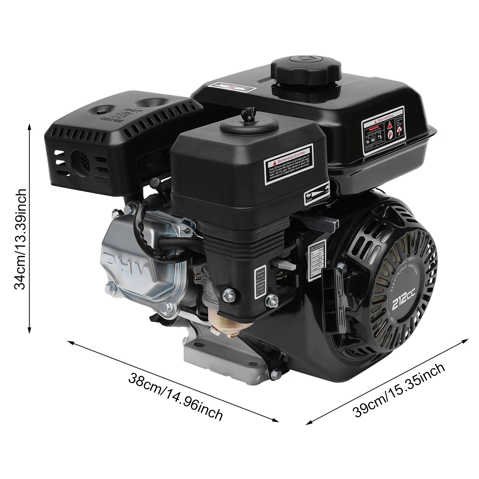 212CC 7.5HP 4-stroke Pullstart OHV Petrol Engine Air Cooled Gasoline Engine Replacement For Honda GX160 Horizontal 168F