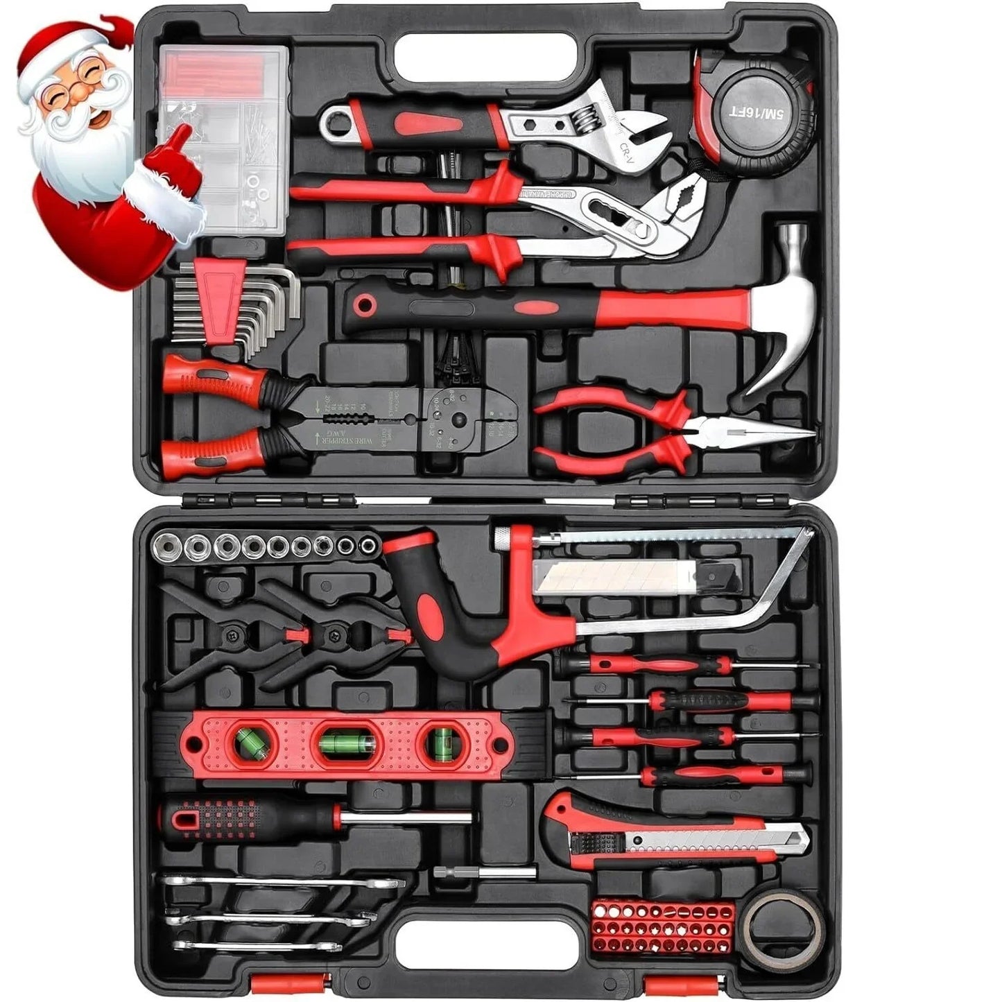 218-Piece Home & Auto Repair Tool Kit with Case