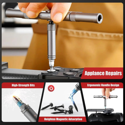 24-in-1 Ratchet Screwdriver Set with Magnetic Bits