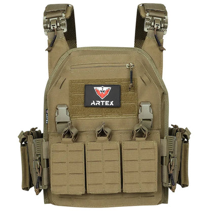 Ranger Green Plate Carrier Vest - Quick Release Molle