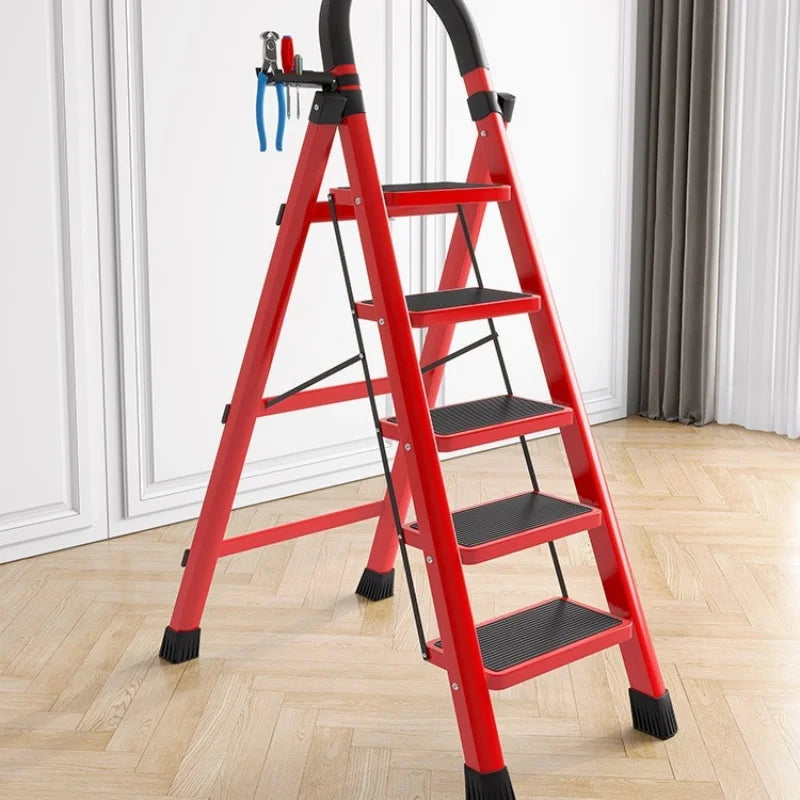 Folding Zigzag Step Ladder - Wide Pedal Indoor
