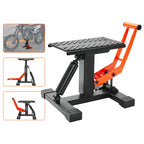 Motorcycle Jack Lift Stand 440lb Dirt Bike Lift Stand Hydraulic Lift Operation Adjustable Height Hoist Table for Repair