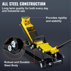 2.5T Floor Hydraulic Jack Pneumatic Low Profile Floor Jack Heavy-Duty Steel Racing Floor Jack with Piston Lift Pump