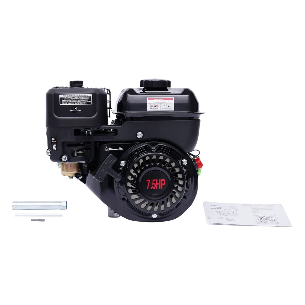 7.5hp 4-Stroke Gasoline Engine 212CC Standing Motor Single Cylinder 3600rpm Air Cooling Recoil Starting for Industrial/Kart