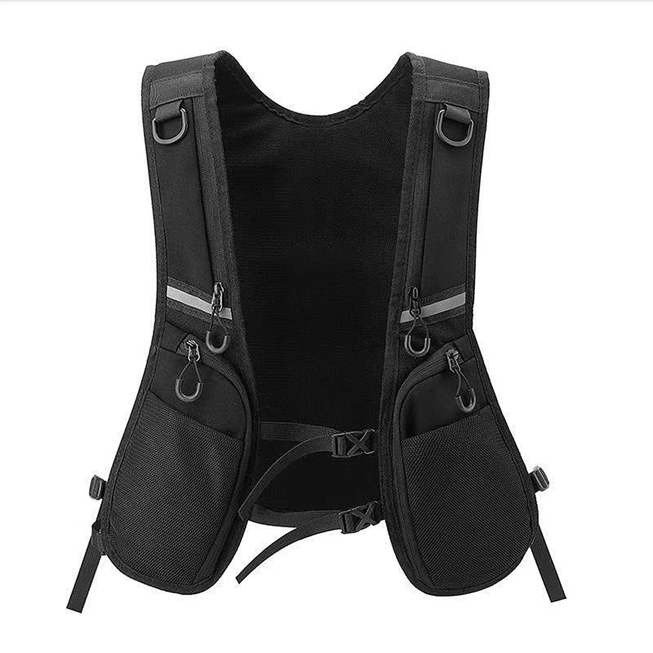 Multi-Pocket Outdoor Vest with Reflective Tape
