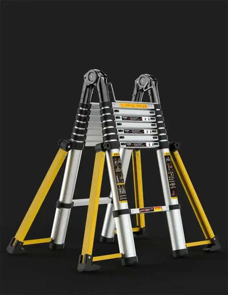 Aluminum Alloy Multifunction Telescopic Ladders Household Folding Herringbone Ladder Safety Engineering Ladders Lift Stairs