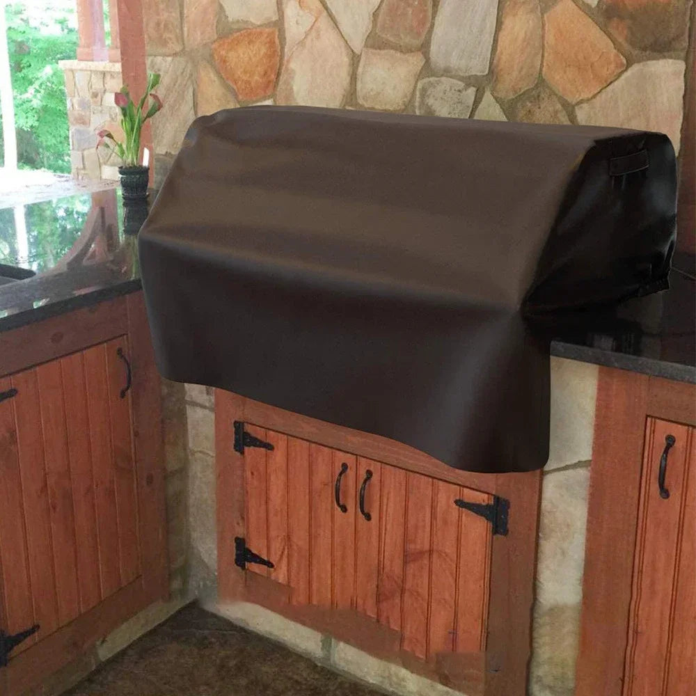 Grill Anti-Dust Cover Waterproof Wood Stove Covers Heavy Duty Protector Cover Use for Outdoor Garden Anti-UV