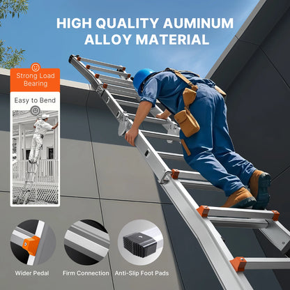 Compact A-Frame Aluminum Extension Ladder - RV