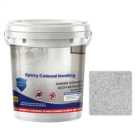Epoxy Self-Leveling Floor Paint - Colored Sand Marble