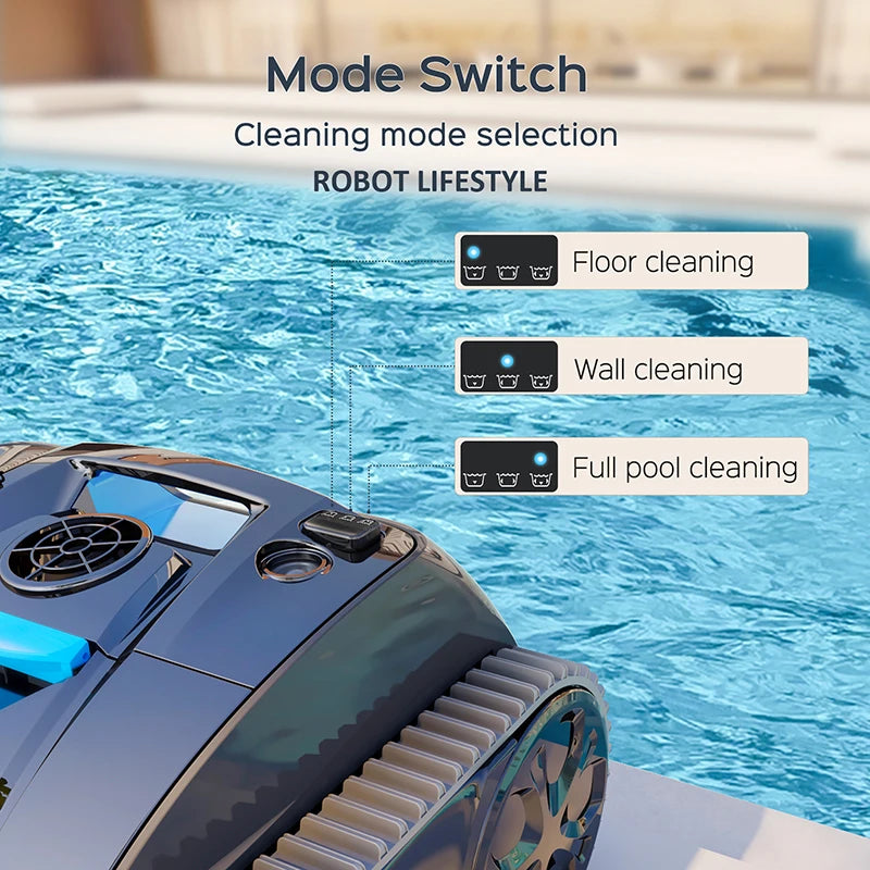 Robot Vacuum Cleaner for Pool WYBOT C1PRO Rechargeable Wireless Swimming Pools Cleaner  Walls and Background Cleaning 150Mins