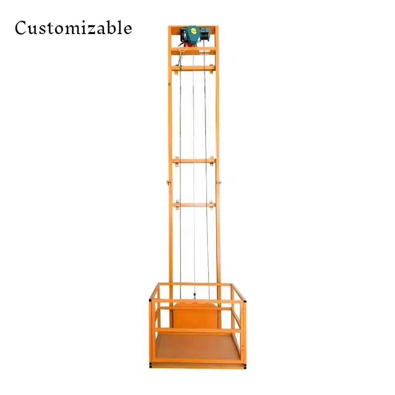Customizable 2-10m Electric Hydraulic Lift Small Lift Platform Home Factory Warehouse Crane Elevator