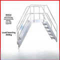 Aluminum alloy welded cross-line ladder Industrial climbing ladder Mobile cross-line ladder Disassembly and assembly