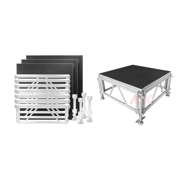 aluminum portable truss stage system for exhibition and event stage platforms