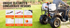 ATV Spot Sprayer 15.9 Gal/60 L ATV/UTV Broadcast Sprayer with Nozzle Boom 12 V Pump Weed Sprayer with Water Tank White