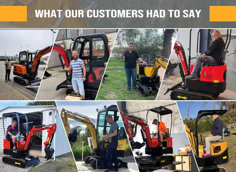 Mini Excavators 1.5 ton Mini Hydraulic Agricultural Digger for Garden Farm 1500 kg with Crawler Door to Door