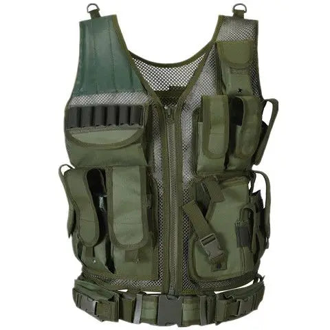 Multi-Pocket SWAT Tactical Vest - Jungle Combat