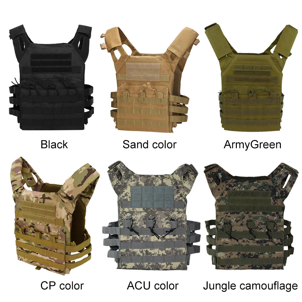 Lightweight JPC Plate Carrier Vest - Waterproof Molle