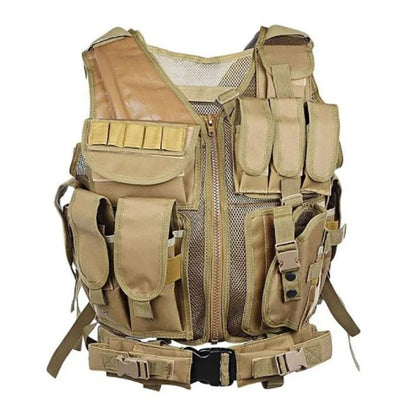 Multi-Pocket SWAT Tactical Vest - Jungle Combat