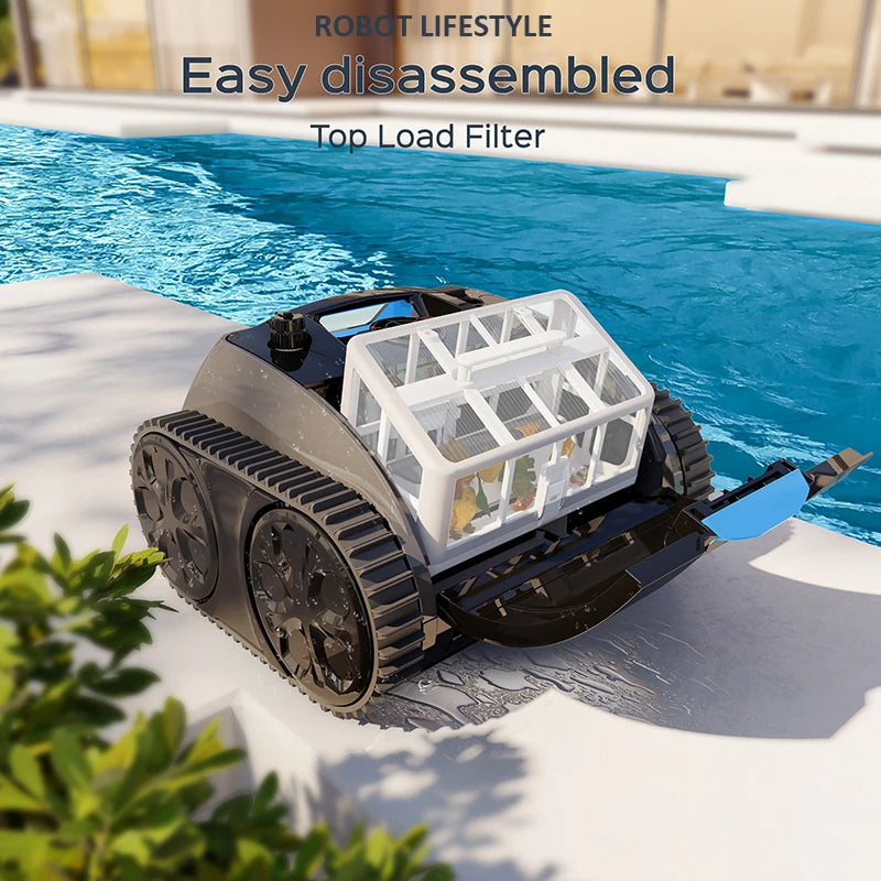 Robot Vacuum Cleaner for Pool WYBOT C1PRO Rechargeable Wireless Swimming Pools Cleaner  Walls and Background Cleaning 150Mins