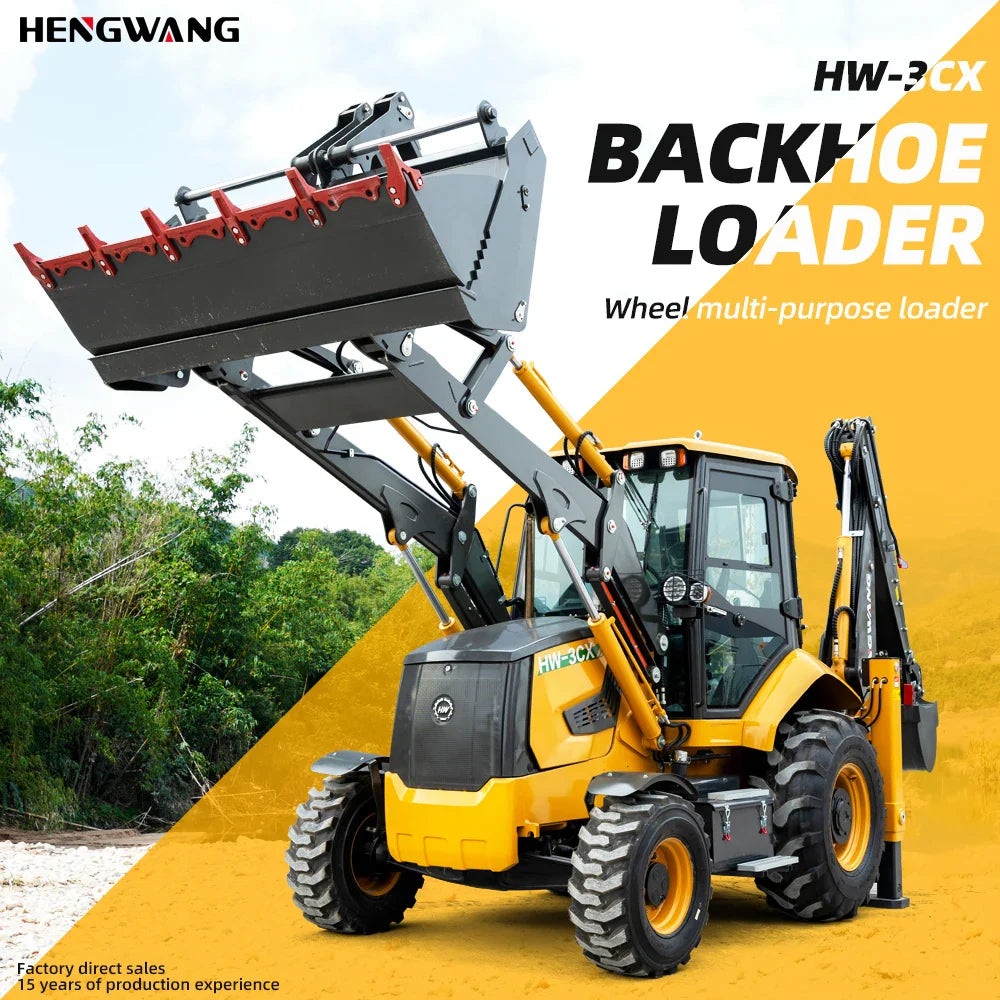 7.8 ton Excavator Loader 4x4 Backhoe Loader Multi-Purpose 4WD All-Terrain Diesel Agricultural Tractor Construction Machinery