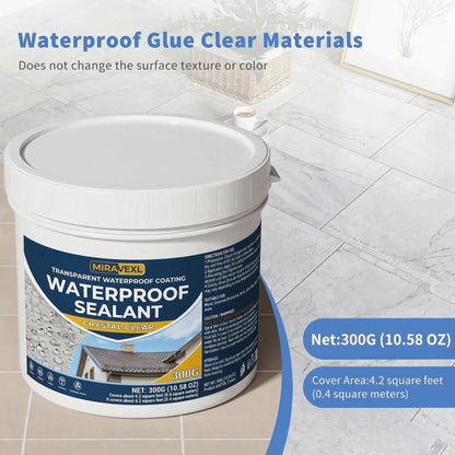 Crystal Clear Waterproof Sealant - Anti-Leak Coating