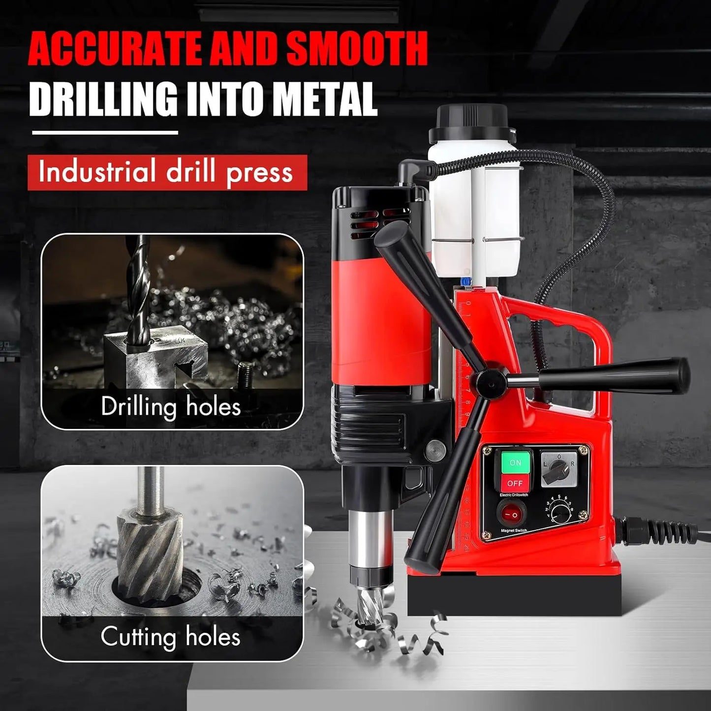 1400W Magnetic Drill Press 2" - Industrial Mag Drill