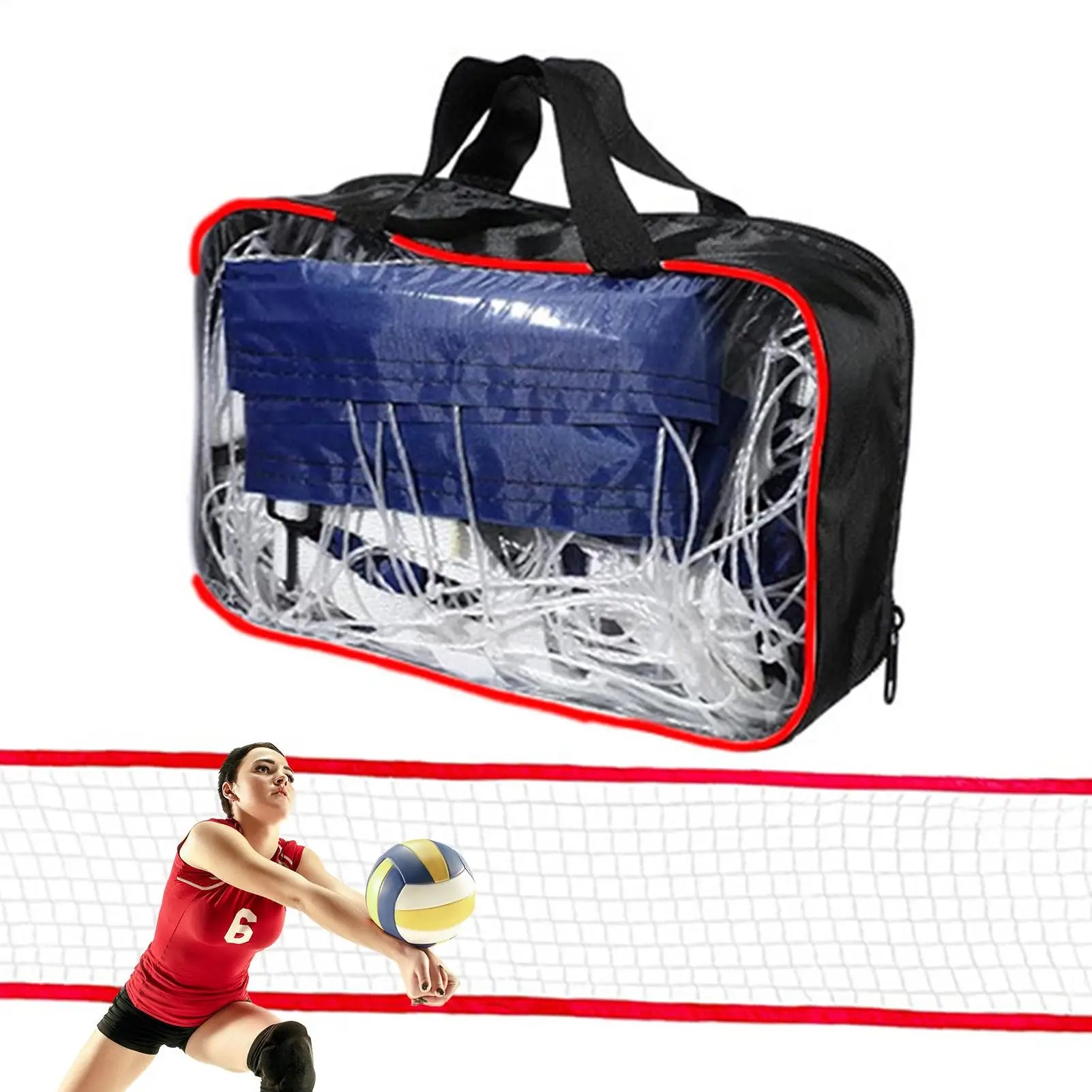 Swimming Pool Volleyball Net Portable Water Volleyball Game Toy Adjustable Sport Equipment for Tennis Beach Party Family Kids