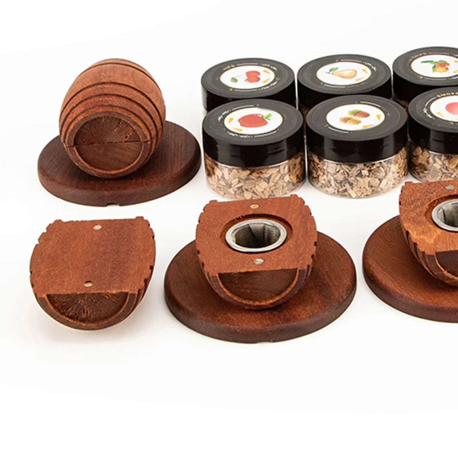 Whiskey Smoker Kit with Wood Chips-6 Flavors Old Fashioned Drink Smoker Infuser for Cocktails Birthday Bourbon for Gifts