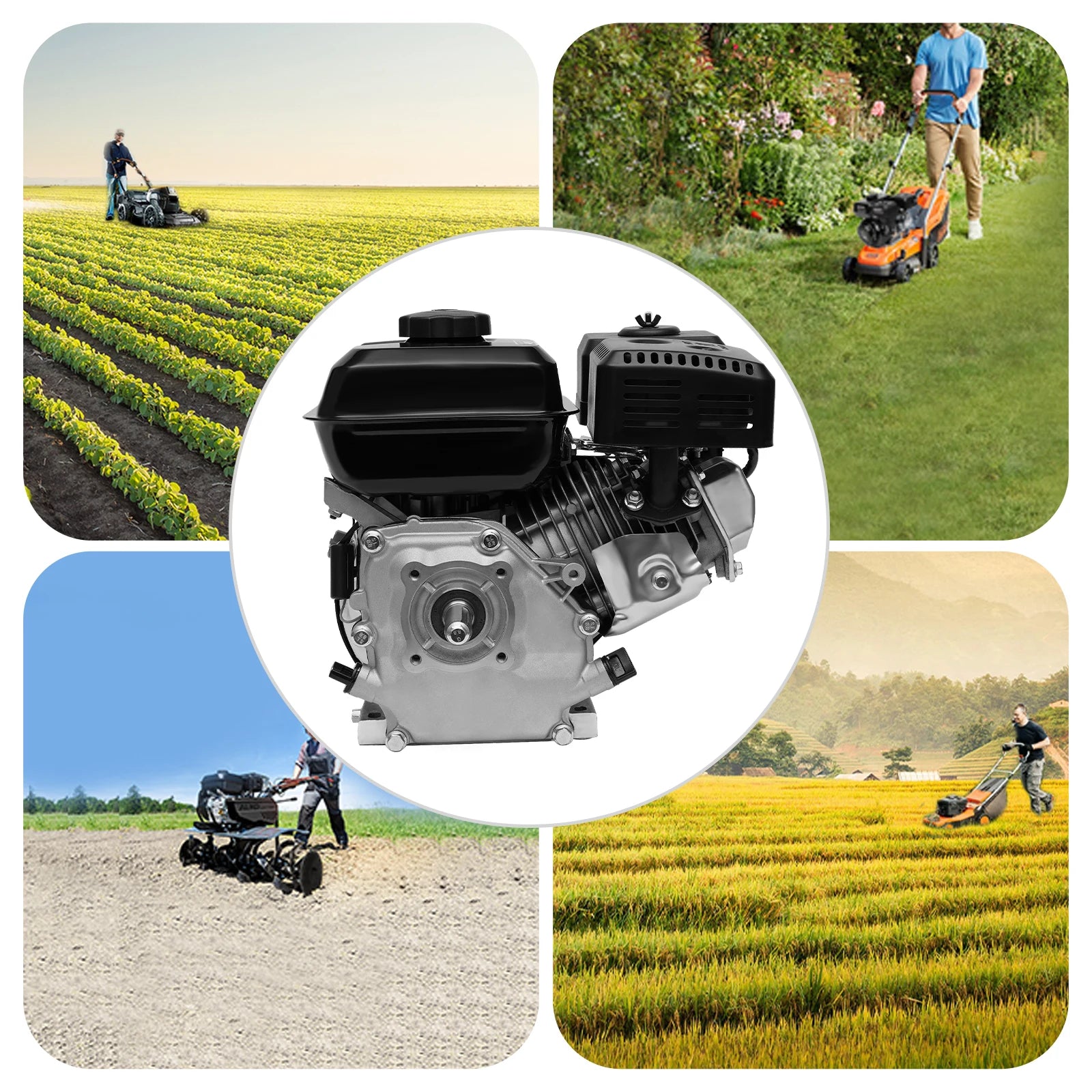 212CC 7.5HP 4-stroke Pullstart OHV Petrol Engine Air Cooled Gasoline Engine Replacement For Honda GX160 Horizontal 168F