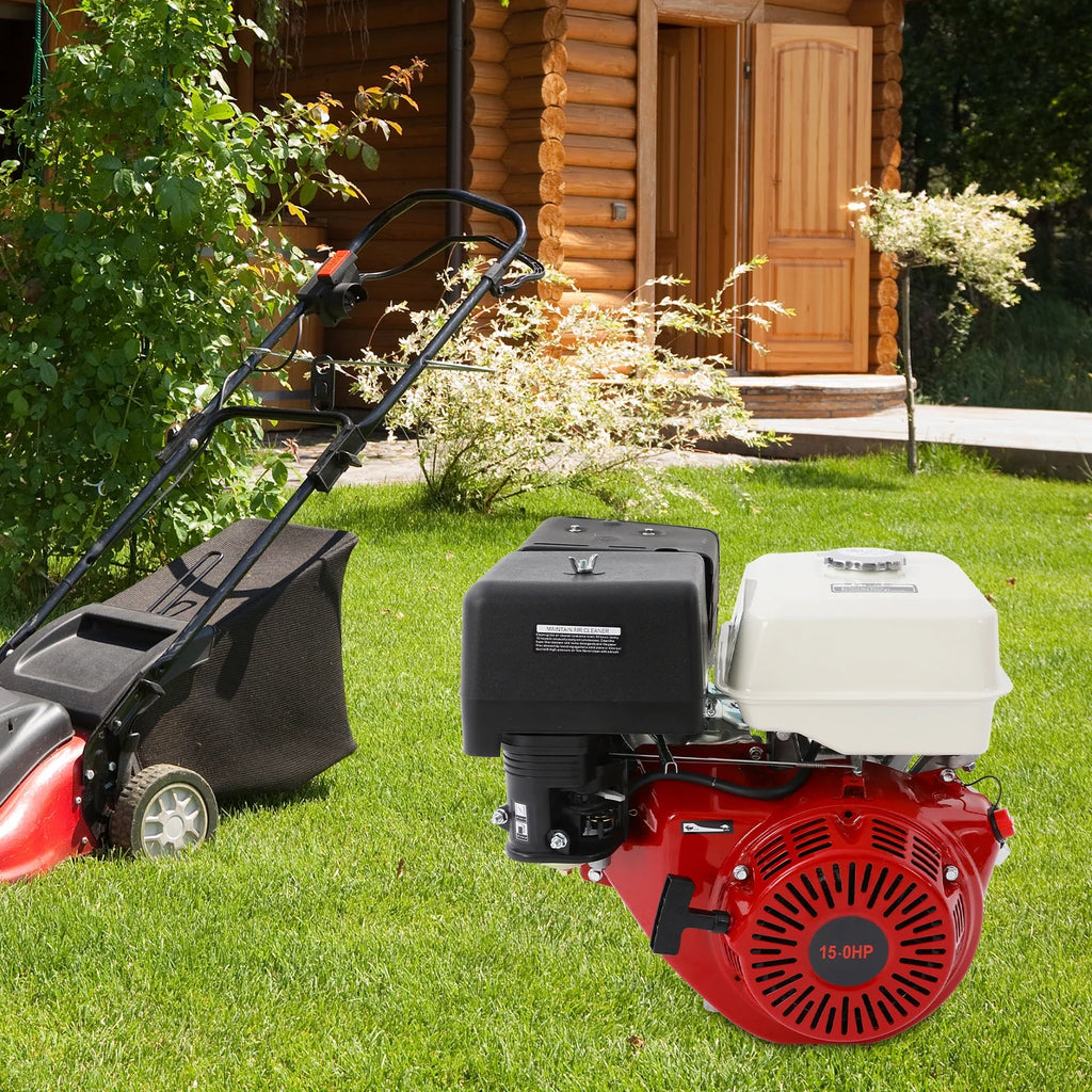 9700w 15HP Gasoline Engine 4 Stroke Aluminum Alloy Iron Material Engine 420cc High-Power Garden Tool Gas Motor for Farm
