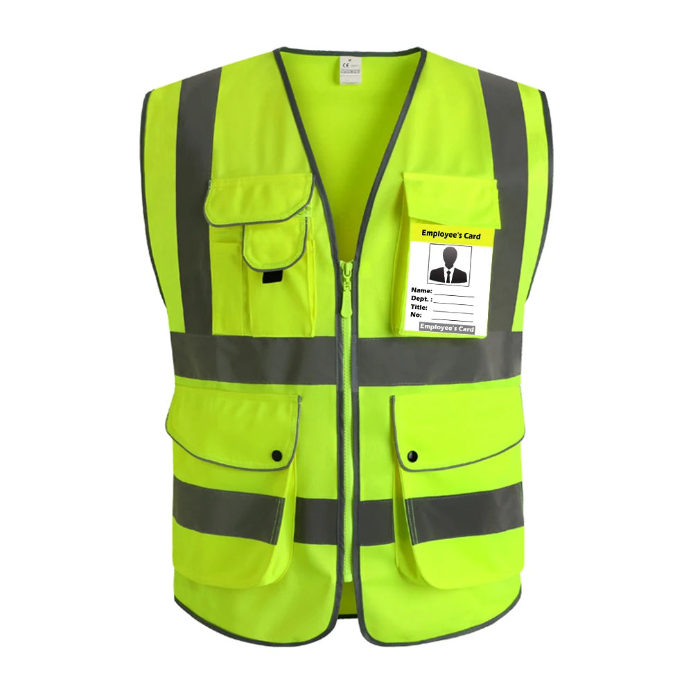 Pink Hi-Vis Work Vest for Women with Pockets & Zip