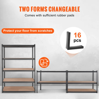 5-Tier Metal Storage Shelving Unit - Heavy Duty