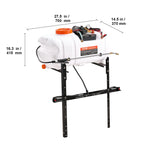 ATV Spot Sprayer 15.9 Gal/60 L ATV/UTV Broadcast Sprayer with Nozzle Boom 12 V Pump Weed Sprayer with Water Tank White