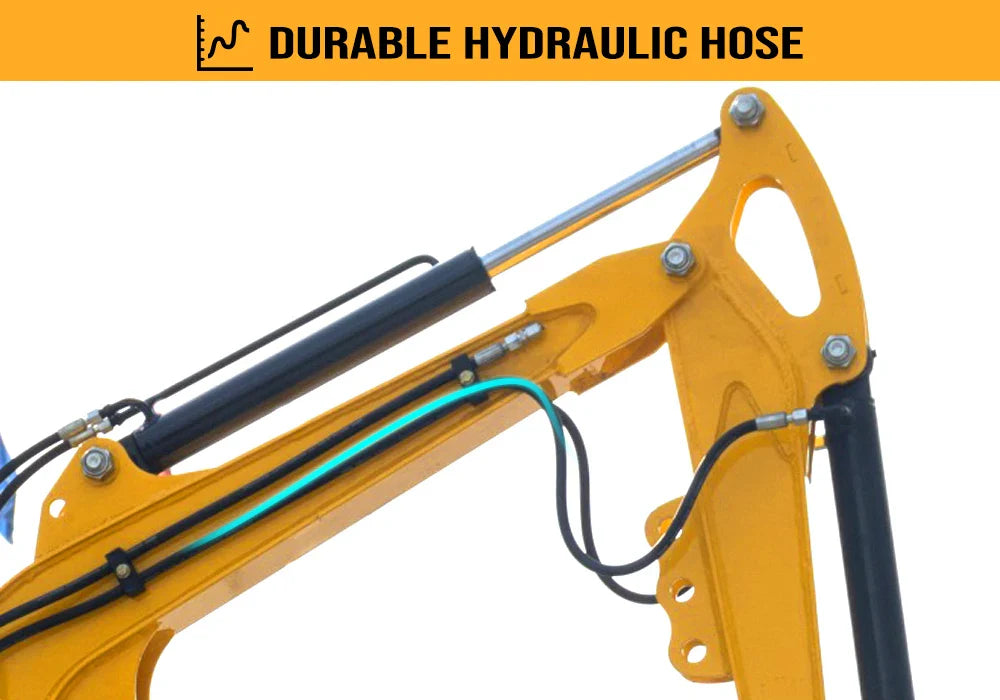 Mini Excavator 1 ton Hydraulic Crawler Excavator 13.5HP Small Trencher Digger For Farm Garden