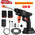 300W 30Bar Cordless High Pressure Car Washer Spray Water Gun 12000mAh Battery Foam Generator Car Washing Machine for Home