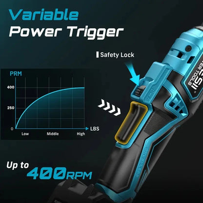 3/8" 21V Electric Ratchet Wrench 80Nm - Car Repair